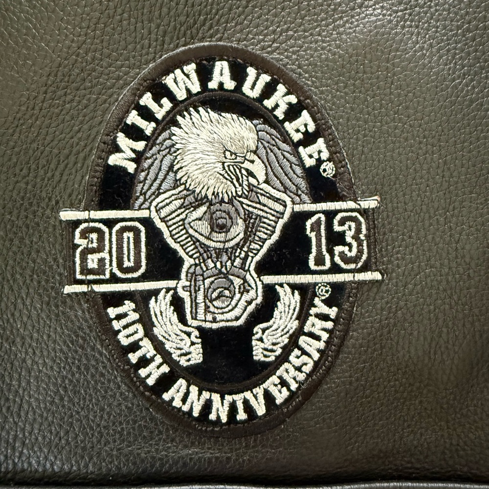Milwaukee Leather Vest Mens 46 Motorcycle Black Patches Harley-Davidson Sturgis - Picture 5 of 13